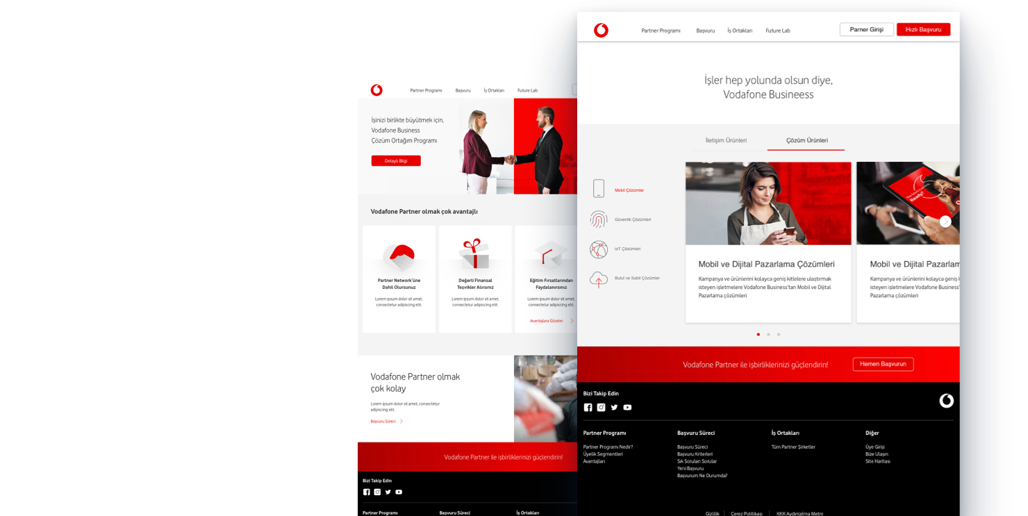 Vodafone Partner Website