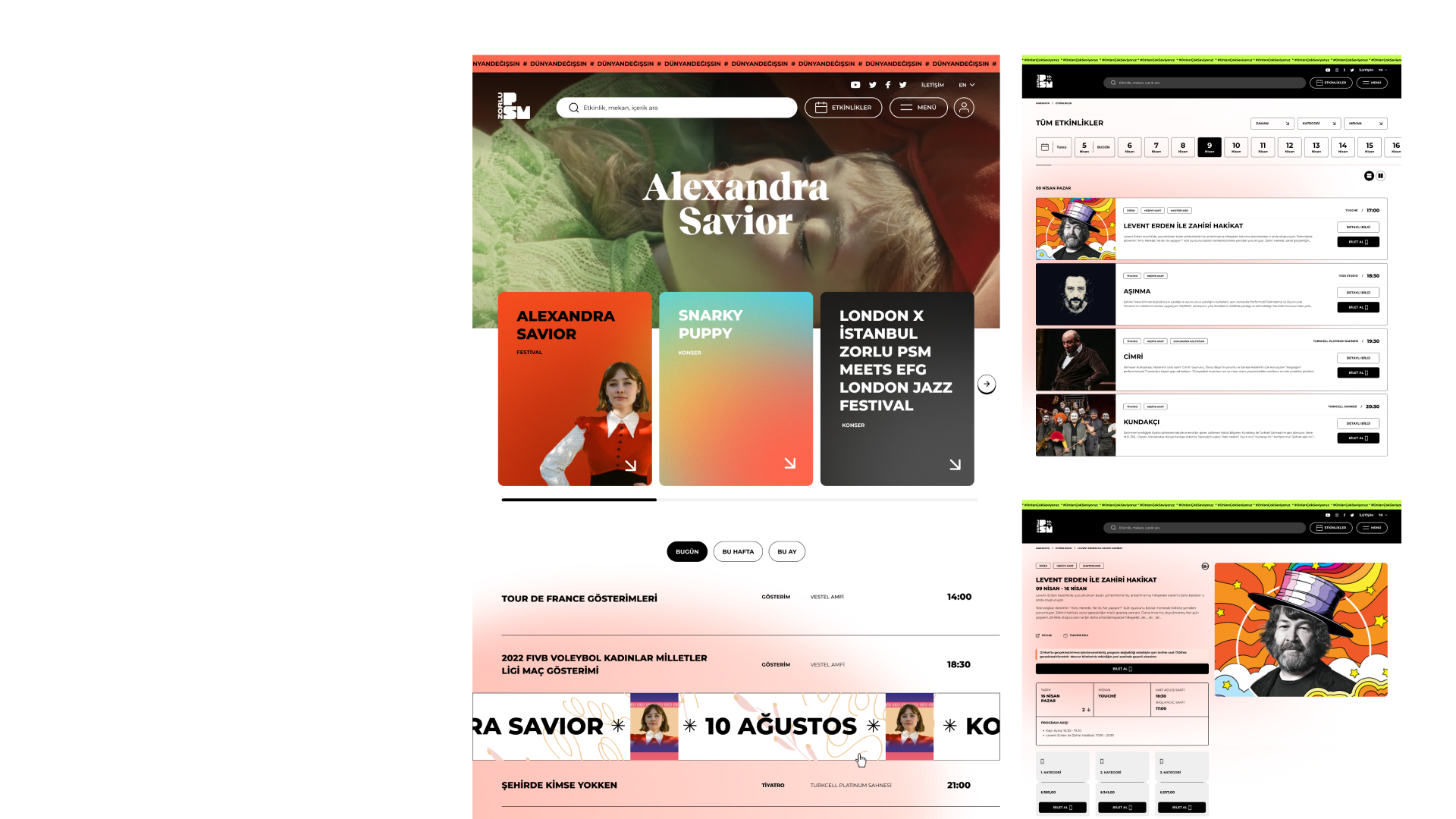 Zorlu PSM Website