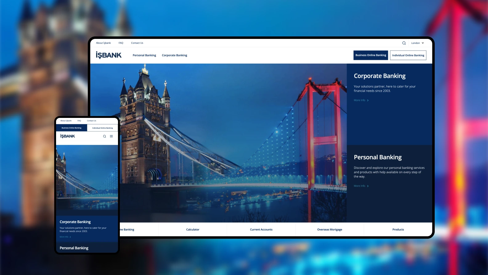 İşbank UK Kurumsal Web Sitesi