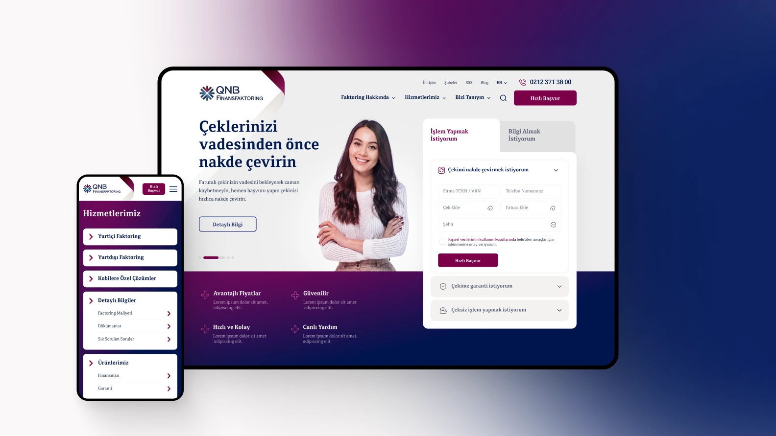 QNB Finansfaktoring Kurumsal Web Sitesi